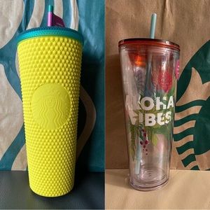 Starbucks-Pineapple Studded & Aloha Vibe Set of 2 cups